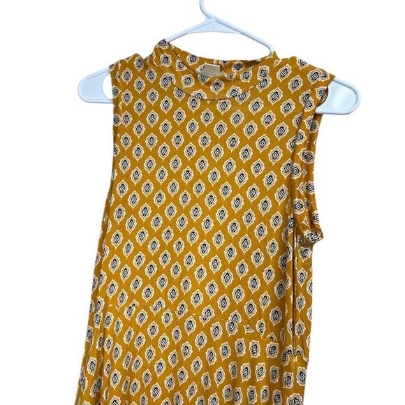 Anthropology Maeve Palais Swing Dress Yellow Small - Picture 3 of 8